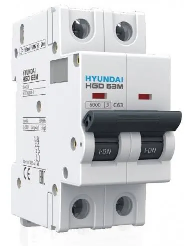 کلید مینیاتوری Hyundai C16 (دو پل)