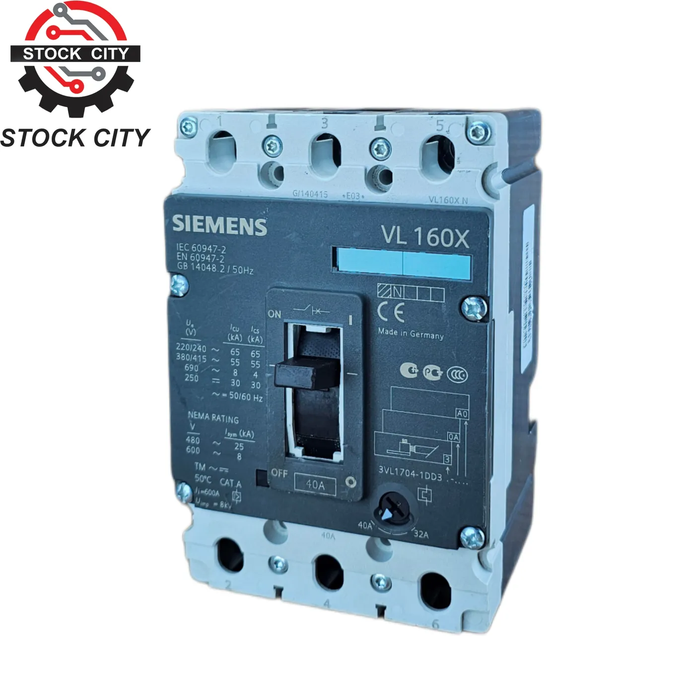 کلید اتوماتیک تنظیمی Siemens 40A (استوک)