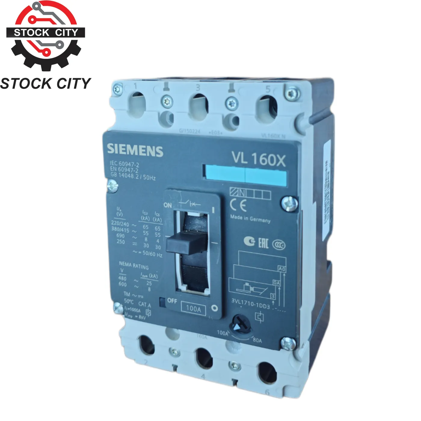 کلید اتوماتیک تنظیمی Siemens 100A (استوک)