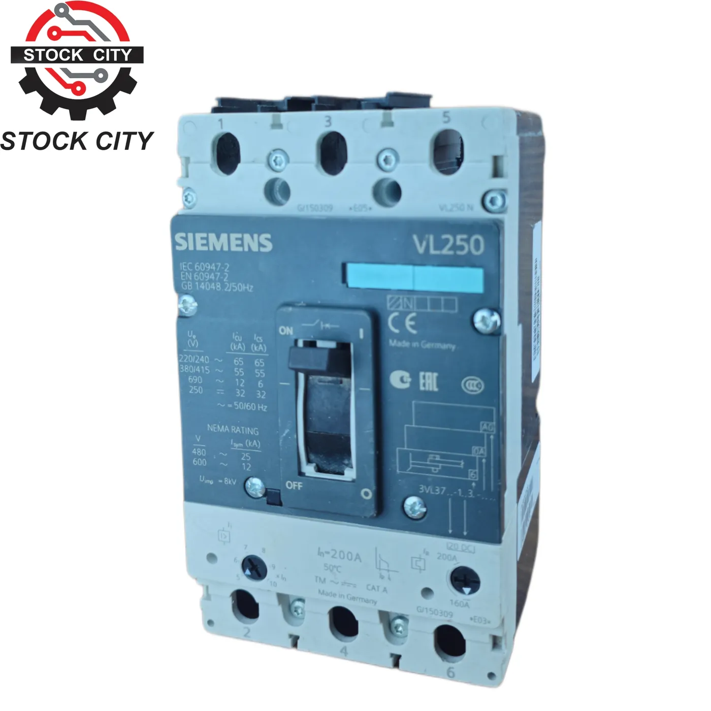 کلید اتوماتیک تنظیمی Siemens 200A (استوک)